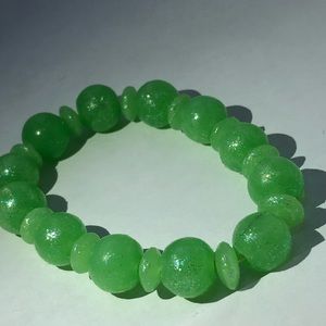 Green Glitter Bracelet